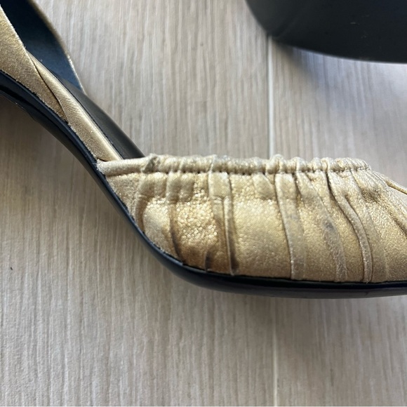 ORIGINAL GUCCI Gold Pointed Toe D’Orsay HeelSize 6 1/2 - Picture 13 of 13